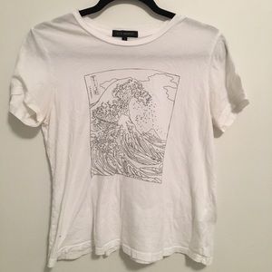 Pac-sun white graphic tee . Really cute !